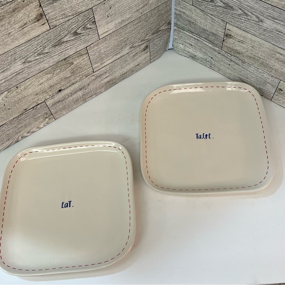 Rae Dunn 8” Ceramic Plates - Picture 1 of 4